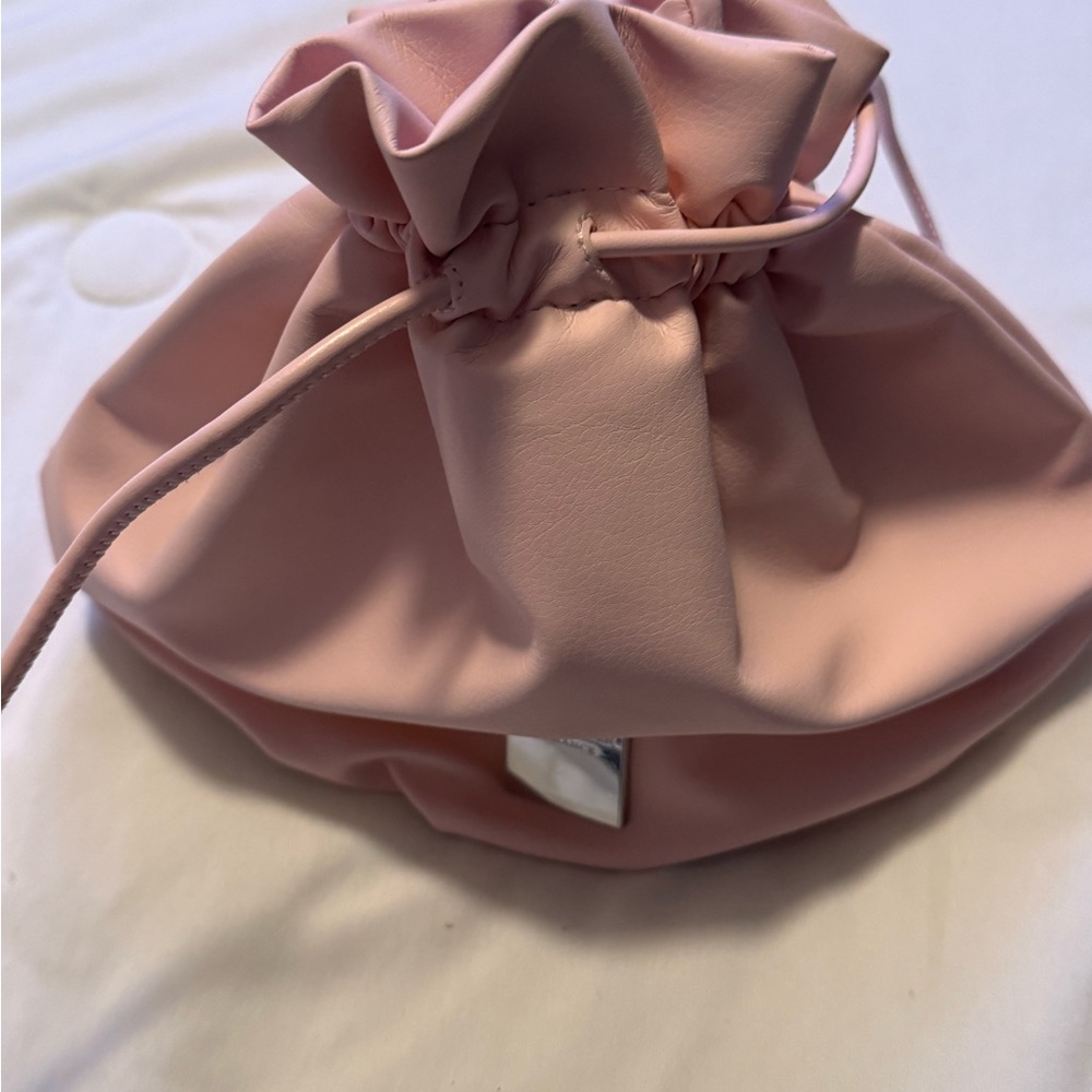 Ralph Lauren Blush Pink Drawstring Cosmetic Pouch